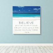 Gewichtsverlust Motivierend Leinwand: Strand 08 Leinwanddruck (Insitu (Holzboden))