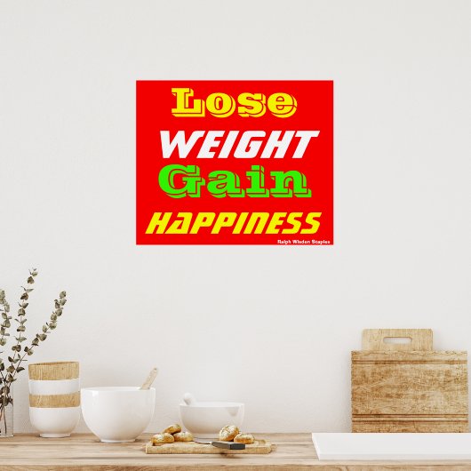 Gewichtsverlust Poster (Küche)