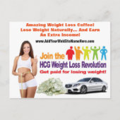 Gewichtsverlust Postkarte (Vorderseite)