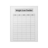 Gewichtsverlust-Tracker  Notizblock (Rotiert)