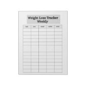 Gewichtsverlust-Tracker Notizblock (Rotiert)