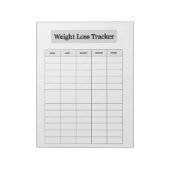 Gewichtsverlust-Tracker  Notizblock (Rotiert)