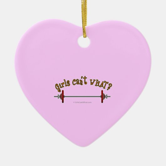 Gewichtszunahme - Barbell Keramikornament (Vorne)