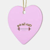 Gewichtszunahme - Barbell Keramikornament (Links)