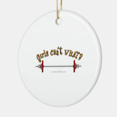 Gewichtszunahme - Barbell Keramikornament (Links)