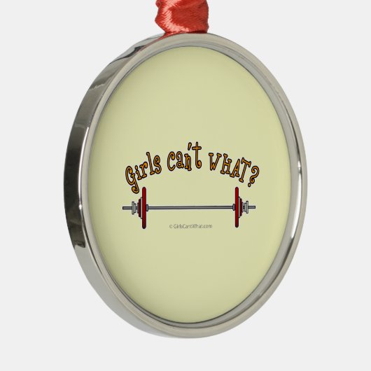 Gewichtszunahme - Barbell Ornament Aus Metall (Rechts)