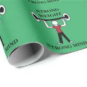 Gewichtszunahme Bodybuilding Fitness Geschenkpapier (Rolleneckpunkt)
