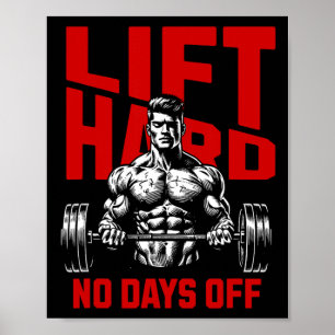 Gewichtszunahme Bodybuilding Gym Motivation Sprich Poster