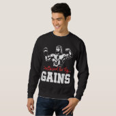 Gewichtszunahme Bodybuilding ist erlaubt, wenn Sie Sweatshirt (Vorne ganz)