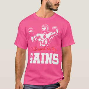 Gewichtszunahme Bodybuilding ist erlaubt, wenn Sie T-Shirt