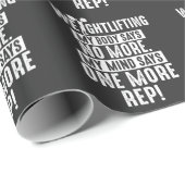 Gewichtszunahme einer neuen Rep Gym Workout Motiva Geschenkpapier (Rolleneckpunkt)