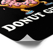 Gewichtszunahme - Funny Fitness Workout Gym Donut Poster (Ecke)