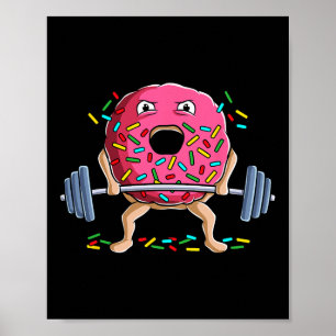 Gewichtszunahme Funny Gym Bodybuilding Deadlift Poster