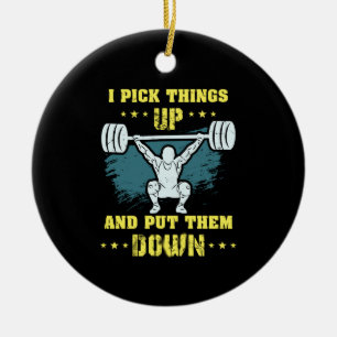 Gewichtszunahme - Ich nehme Dinge auf Keramik Ornament