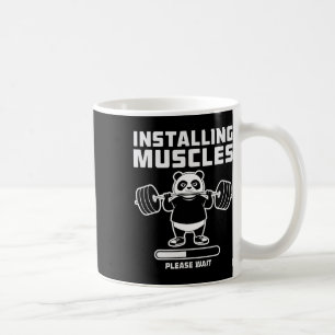 Gewichtszunahme Installation Muskel Workout Pun Gy Kaffeetasse