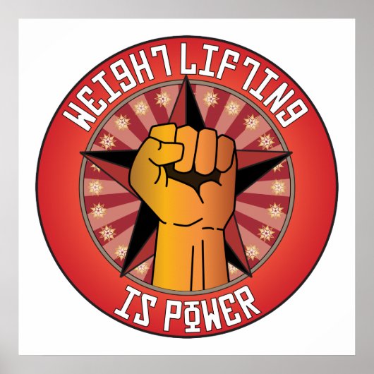 Gewichtszunahme ist Power Poster (Vorne)