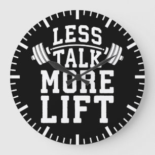 Gewichtszunahme Motivation - Weniger Gerede mehr A Große Wanduhr