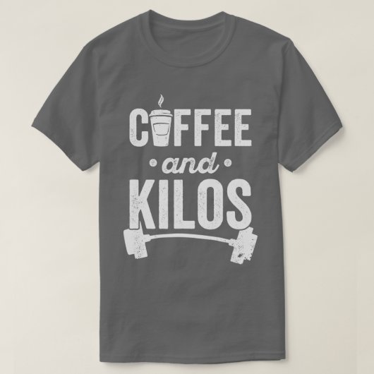 Gewichtszunahme PR Geschenk Kaffee und Kil T-Shirt (Design vorne)