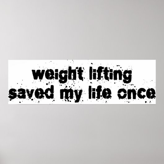 Gewichtszunahme Rettete einmal mein Leben Poster (Vorne)