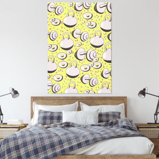 Gewichtungsmuster Leinwanddruck (Insitu (Schlafzimmer))