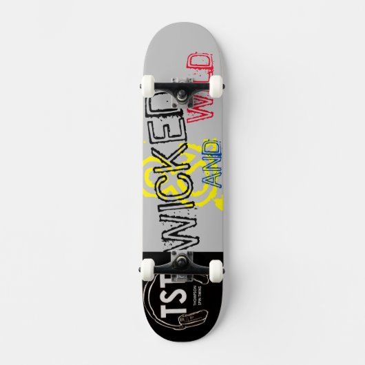 GEWICKELT UND WILD / TST/JMT SKATEBOARD / IPIX (Vorderseite)
