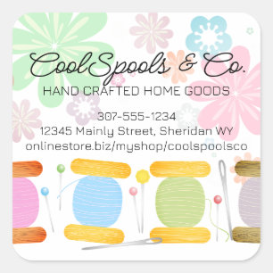 Gewindebohrer Nähen von Nahtspannfutterverpackunge Quadratischer Aufkleber