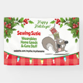 Gewindeschneidung von Eichhörnchen Banner (Horizontal)