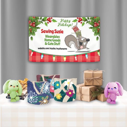 Gewindeschneidung von Eichhörnchen Banner