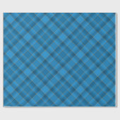 Gewinkeltes blaues Karomuster Geschenkpapier (Flach)