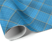 Gewinkeltes blaues Karomuster Geschenkpapier (Rolleneckpunkt)
