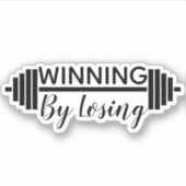 Gewinn durch Verlust - Übung - Gewichtszunahme Aufkleber (Vorderseite)