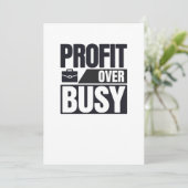 Gewinn gegenüber Minimalistischen Unternehmern Einladung (Stehend Vorderseite)