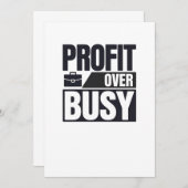 Gewinn gegenüber Minimalistischen Unternehmern Einladung (Vorne/Hinten)