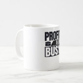 Gewinn gegenüber Minimalistischen Unternehmern Kaffeetasse (Vorderseite Links)