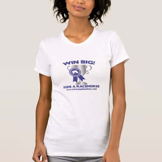 Gewinn-große Fahrt ein Rennpferd T-Shirt (Vorderseite)