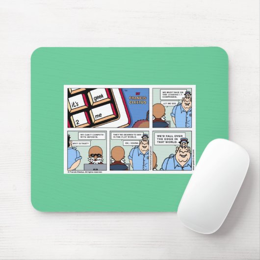 Gewinn in einer flachen Welt! Mousepad (Mit Mouse)