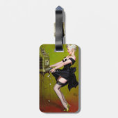 Gewinn Pin Up Gepäckanhänger (Rückseite vertikal)