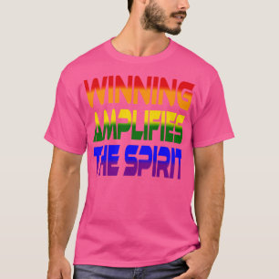 Gewinn verstärkt den Geist Idium Regenbogen T-Shirt