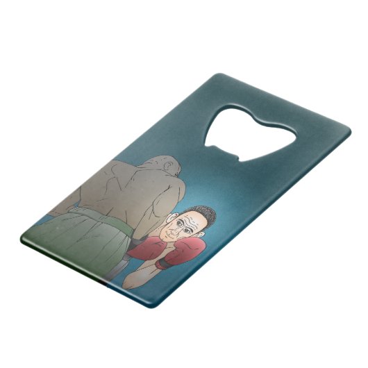 Gewinne oder Verlust Geldbeutel Flaschenöffner (Vorderseite Schrägansicht)