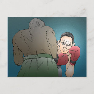 Gewinne oder Verlust Postkarte