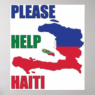 Gewinne zu - Bitte helfen Sie Haiti Poster