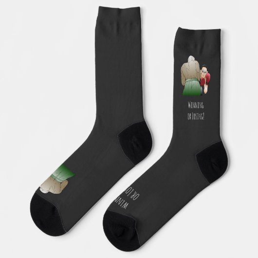 Gewinnen oder Verlieren Socken (Linkes Detail)