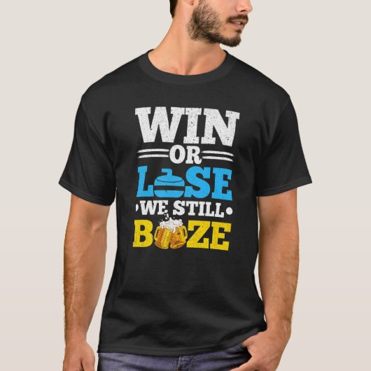 Gewinnen oder verlieren wir immer noch Bierkurbel T-Shirt (Vorderseite)