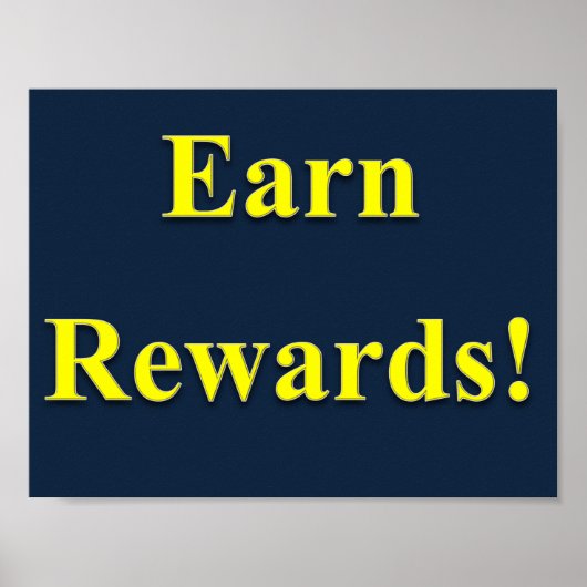 Gewinnen Sie Belohnungen Poster Matte (Vorne)