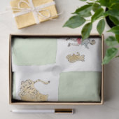 Gewinnen Sie das Pooh Green Karo Tissue Paper Seidenpapier (Geschenk)