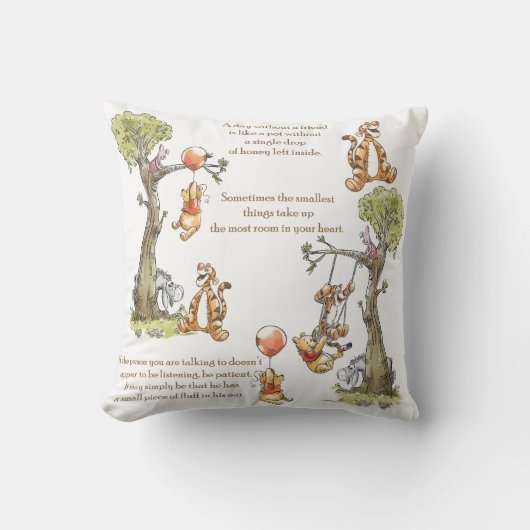 Gewinnen Sie das Pooh Kissen; hundert Acre Wood Kissen (Vorderseite)