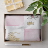 Gewinnen Sie das Pooh Pink Karo Tissue Paper Seidenpapier (Geschenk)