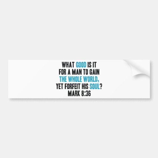 Gewinnen Sie, die ganze Welt dennoch büßen Sie Autoaufkleber (Vorne)