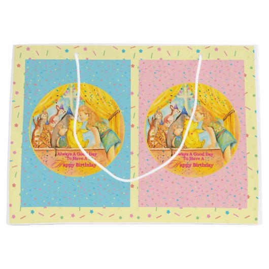 Gewinnen Sie die große Geschenktasche - Mädchen Geschenktüte (Vorderseite)