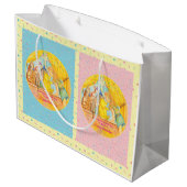 Gewinnen Sie die große Geschenktasche - Mädchen Geschenktüte (Rückseite Schrägansicht)